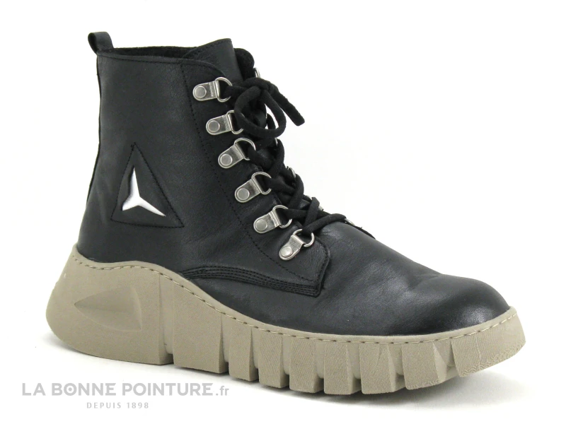 Karyoka IMANE Noir - Chaussure Montante Noire - Semelle Plateforme 5 Karyoka IMANE Noir - Chaussure Montante Noire - Semelle Plateforme – Image 5