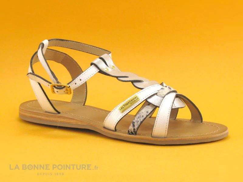 Tropeziennes - HAMS 19069 - Blanc Multi - Nu-pieds 1 Tropeziennes - HAMS 19069 - Blanc Multi - Nu-pieds