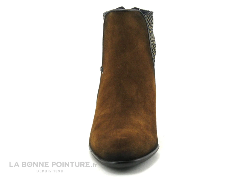 Dorking KING D8925 Cuero Ebano Mostaza - Bottine Marron Talon Haut 2 Dorking KING D8925 Cuero Ebano Mostaza - Bottine Marron Talon Haut – Image 2