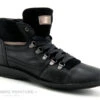 Morans FENIOUX Noir - Chaussure Montante Femme Lacet Et Zip