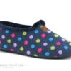 Ouf NADIS Marine - Pois Multicolores - Chausson Femme
