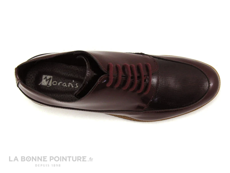 Morans VIDUITE Vernis Bordeaux - Chaussure Basse Lacet 6 Morans VIDUITE Vernis Bordeaux - Chaussure Basse Lacet – Image 6