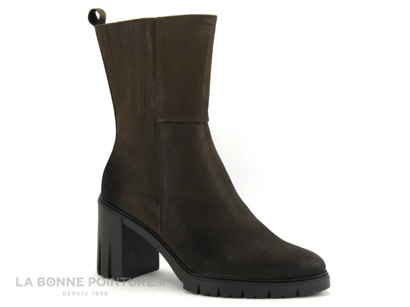 Marco Tozzi 2-25471-29 Marron Cafe - Bottine Talon Haut Et Large 5 Marco Tozzi 2-25471-29 Marron Cafe - Bottine Talon Haut Et Large – Image 5