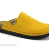 Ouf MOLYMPE Jaune - Pantoufle Femme En Feutre Recycle