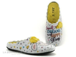 Zels 41148 Gris Jaune - Mouton Sweet Dreams - Pantoufle Mule Femme -Femelle Chaussure Boutique cd24607c73b9e66c561f35ea11d5d5ef img 5241.jpg 177955