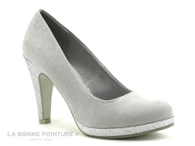 Marco Tozzi 2-22441-30 Grey - Escarpin Gris Talon Haut 1 Marco Tozzi 2-22441-30 Grey - Escarpin Gris Talon Haut