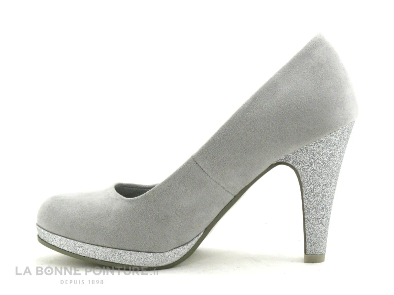Marco Tozzi 2-22441-30 Grey - Escarpin Gris Talon Haut 3 Marco Tozzi 2-22441-30 Grey - Escarpin Gris Talon Haut – Image 3