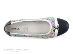 Inea INDIRA Blanc Multicolore - Ballerine Femme -Femelle Chaussure Boutique cd24607c73b9e66c561f35ea11d5d5ef img 6069.jpg 166824