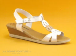 Jordana 2323 - Blanc - Argent - Sandale Compensee Femme -Femelle Chaussure Boutique cd24607c73b9e66c561f35ea11d5d5ef img 6118.jpg 135741