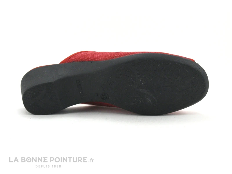 Semelflex SHEILA Rouge - Pantoufle Mule Femme - Petit Talon 6 Semelflex SHEILA Rouge - Pantoufle Mule Femme - Petit Talon – Image 6