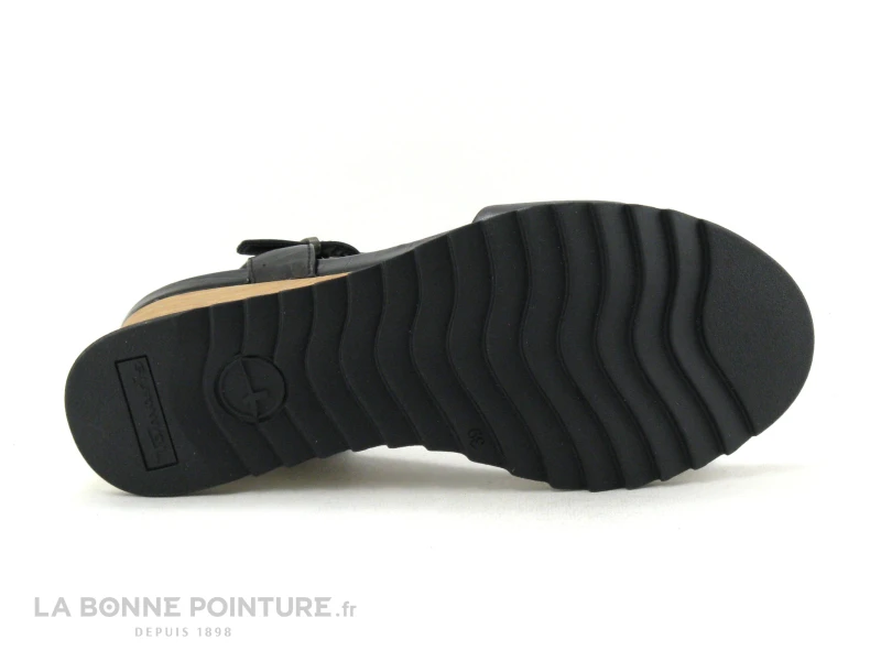 Tamaris 1-28015-26 001 Black - Sandale Noire Talon Haut Compense 7 Tamaris 1-28015-26 001 Black - Sandale Noire Talon Haut Compense – Image 7