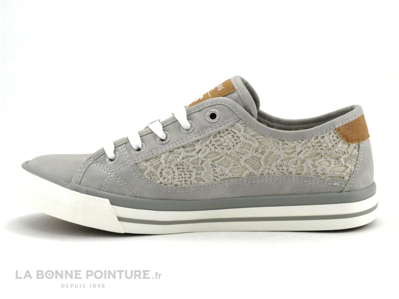 Mustang 1146-317-22 Hellgrau - Basket Grise Avec Dentelle 3 Mustang 1146-317-22 Hellgrau - Basket Grise Avec Dentelle – Image 3