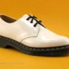 Dr. Martens Dr Martens 1461 White Patent Lamper - Chaussure Basse Blanc Verni