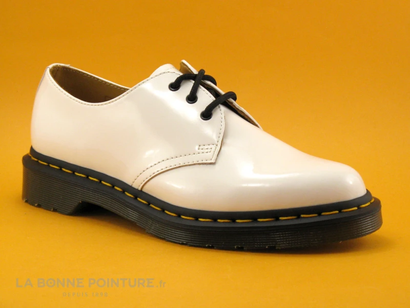 Dr. Martens Dr Martens 1461 White Patent Lamper - Chaussure Basse Blanc Verni 1 Dr. Martens Dr Martens 1461 White Patent Lamper - Chaussure Basse Blanc Verni