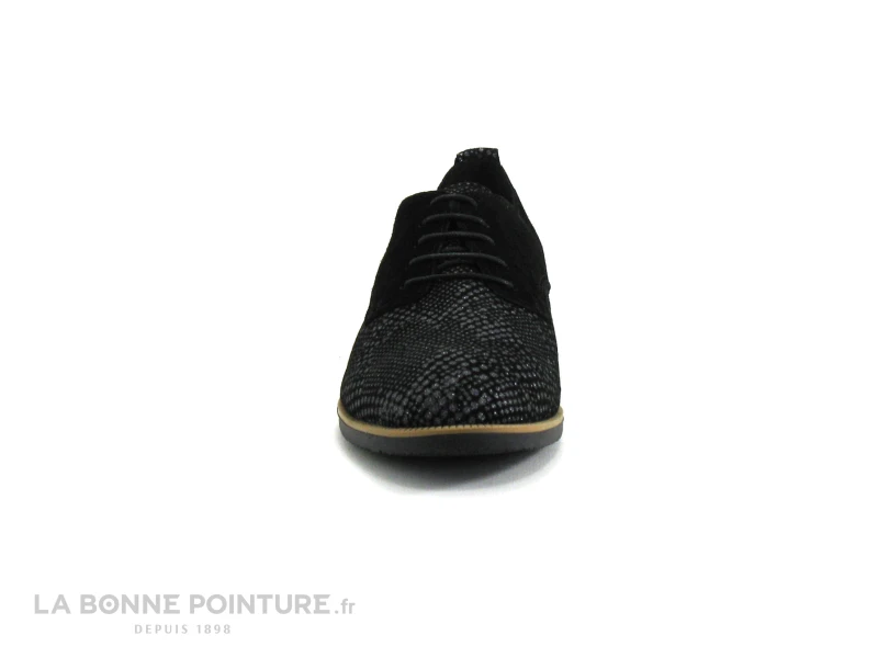 Morans VIALA Noir - Pois Argent - Chaussure Derby Femme 2 Morans VIALA Noir - Pois Argent - Chaussure Derby Femme – Image 2