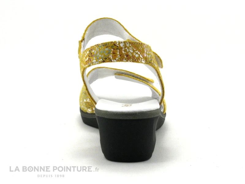 Pedi Girl YAMINA Soleil - Sandale Jaune - Talon Compense 4 Pedi Girl YAMINA Soleil - Sandale Jaune - Talon Compense – Image 4