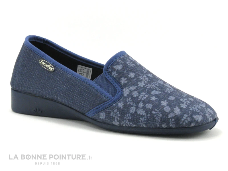 Semelflex MARIE MADELEINE Jeans - Chausson Souple Femme Bleu Jeans 5 Semelflex MARIE MADELEINE Jeans - Chausson Souple Femme Bleu Jeans – Image 5