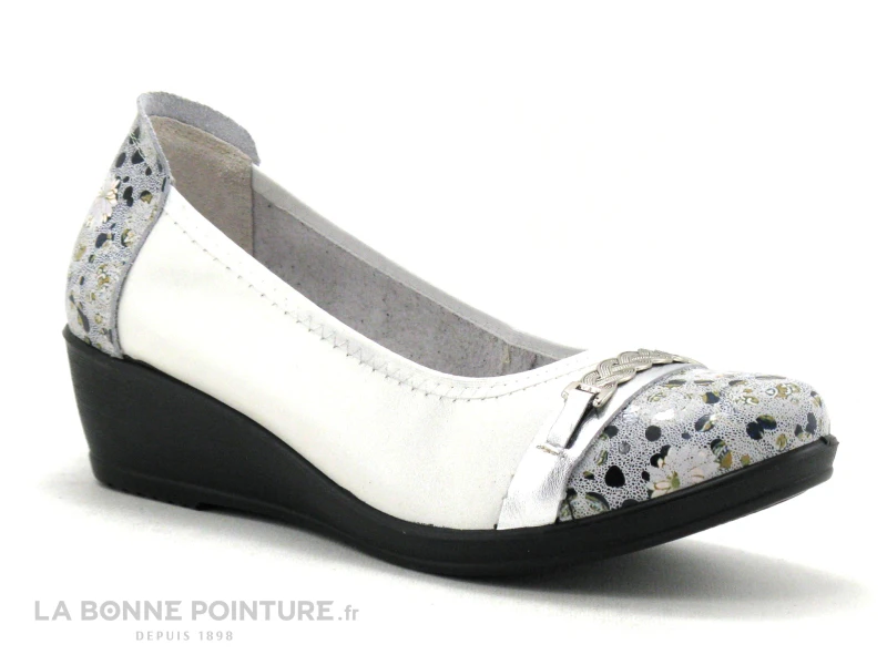 Inea ULAN Flow Marine Creme - Escarpin Compense 1 Inea ULAN Flow Marine Creme - Escarpin Compense