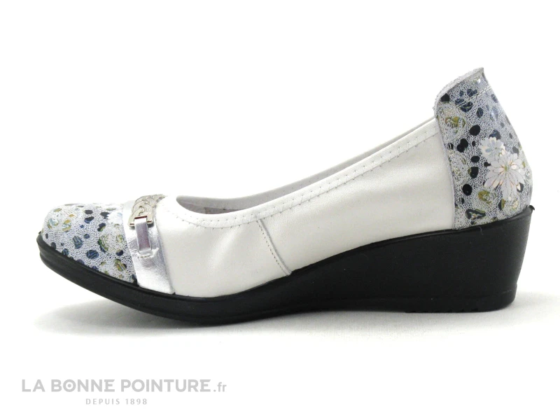 Inea ULAN Flow Marine Creme - Escarpin Compense 3 Inea ULAN Flow Marine Creme - Escarpin Compense – Image 3