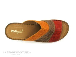 Pedi Girl YVAIR Rouge Safran - Mule Femme Petit Talon -Femelle Chaussure Boutique cd24607c73b9e66c561f35ea11d5d5ef img 7240.jpg 180230