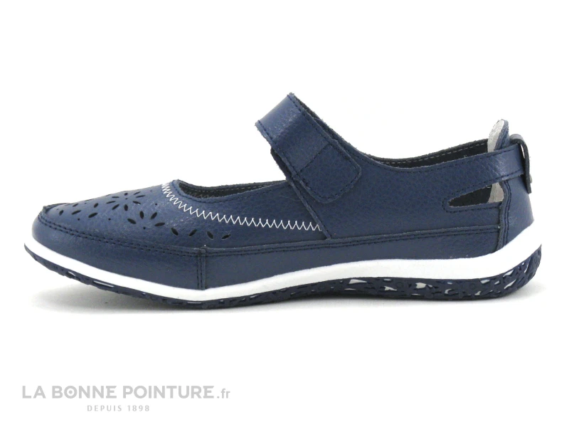 Morans WELKE - Bleu Marine - Ballerine Avec Bride A Scrache 3 Morans WELKE - Bleu Marine - Ballerine Avec Bride A Scrache – Image 3