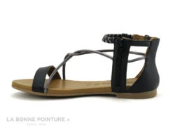 Tamaris 1-28043-20 Black - Sandale Plate Femme Cuir Noir 9 Tamaris 1-28043-20 Black - Sandale Plate Femme Cuir Noir -Femelle Chaussure Boutique cd24607c73b9e66c561f35ea11d5d5ef img 7402.jpg 180432