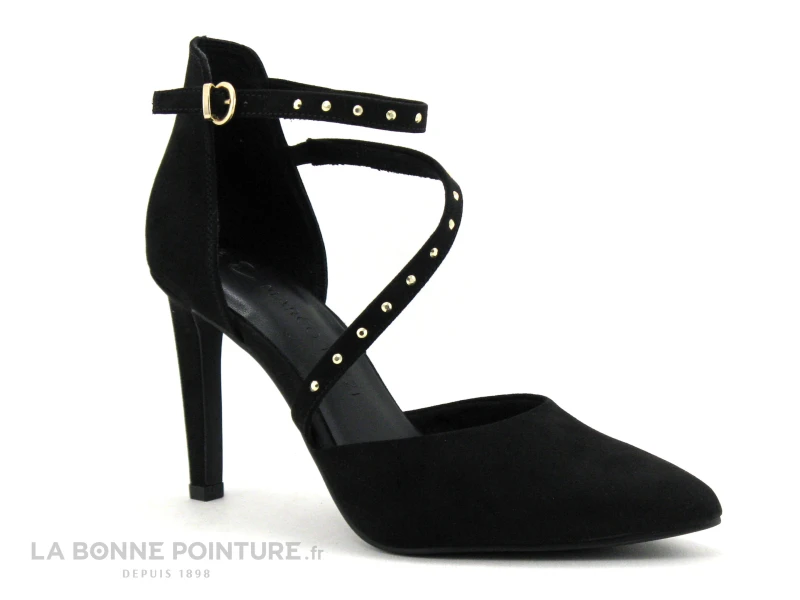 Marco Tozzi 2-24407-20 Black - Escarpin Noir - Bride Cheville - Talon Haut 1 Marco Tozzi 2-24407-20 Black - Escarpin Noir - Bride Cheville - Talon Haut