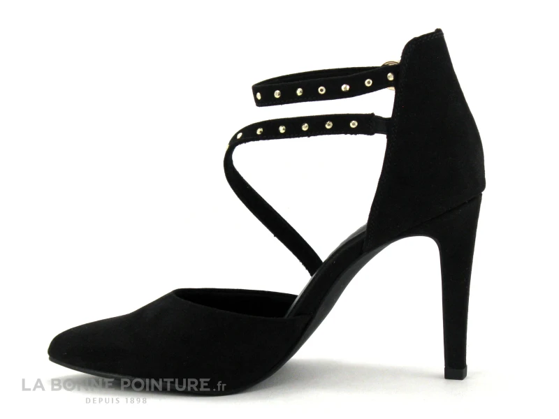 Marco Tozzi 2-24407-20 Black - Escarpin Noir - Bride Cheville - Talon Haut 3 Marco Tozzi 2-24407-20 Black - Escarpin Noir - Bride Cheville - Talon Haut – Image 3