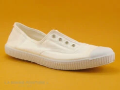 Cienta 70997 05 - Tennis Toile Blanche - Sans Lacet -Femelle Chaussure Boutique cd24607c73b9e66c561f35ea11d5d5ef img 7563.jpg 169007