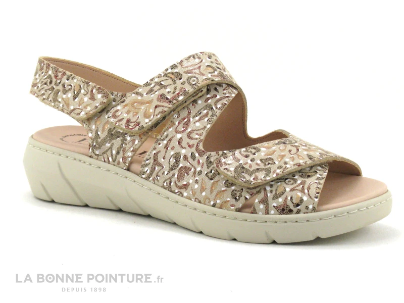 Puche 6927 Sandy Beige - Sandale Femme Avec 3 Scratches 1 Puche 6927 Sandy Beige - Sandale Femme Avec 3 Scratches