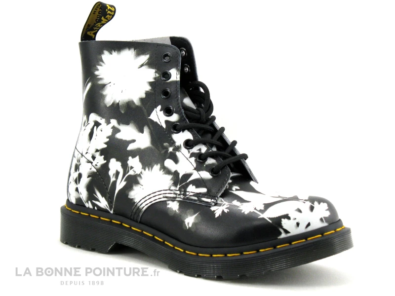 Dr. Martens Dr Martens 1460 PASCAL Phantom Floral Shadow Backhand Black White - Boots 5 Dr. Martens Dr Martens 1460 PASCAL Phantom Floral Shadow Backhand Black White - Boots – Image 5