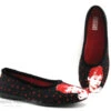 Ouf Tempo COMINO Noir Rouge - Audrey Hepburn - Pantoufle Ballerine