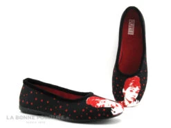 Ouf Tempo COMINO Noir Rouge - Audrey Hepburn - Pantoufle Ballerine -Femelle Chaussure Boutique cd24607c73b9e66c561f35ea11d5d5ef img 7673.jpg 137225