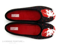 Ouf Tempo COMINO Noir Rouge - Audrey Hepburn - Pantoufle Ballerine -Femelle Chaussure Boutique cd24607c73b9e66c561f35ea11d5d5ef img 7678.jpg 137220
