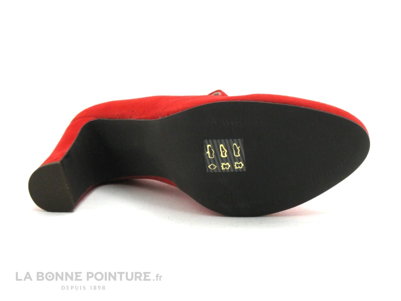 Caty Kivala - LISA Velours Rouge - Pompons - Escarpin Talon Haut 7 Caty Kivala - LISA Velours Rouge - Pompons - Escarpin Talon Haut – Image 7