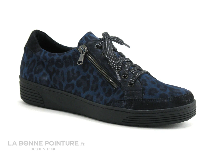 Geo Reino Evolution TELADOI Bleu Marine Leopard - Chaussure Basse 1 Geo Reino Evolution TELADOI Bleu Marine Leopard - Chaussure Basse