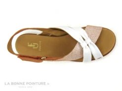 Fugitive KIM Orange - Blanc - Brides Croisees - Sandale Femme -Femelle Chaussure Boutique cd24607c73b9e66c561f35ea11d5d5ef img 8199.jpg 169374