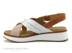 Fugitive KIM Orange - Blanc - Brides Croisees - Sandale Femme -Femelle Chaussure Boutique cd24607c73b9e66c561f35ea11d5d5ef img 8202.jpg 169371