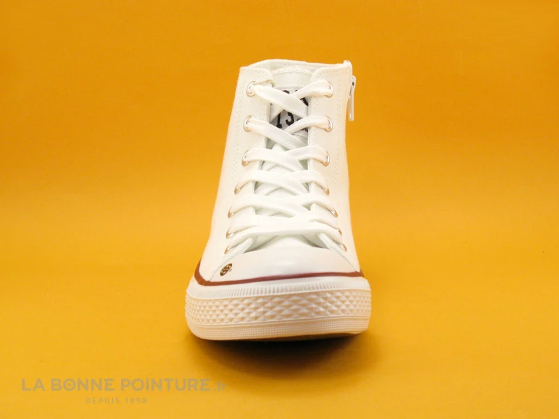 Dockers 38AY670 500 Weiss - Basket Montante Toile Blanche 2 Dockers 38AY670 500 Weiss - Basket Montante Toile Blanche – Image 2