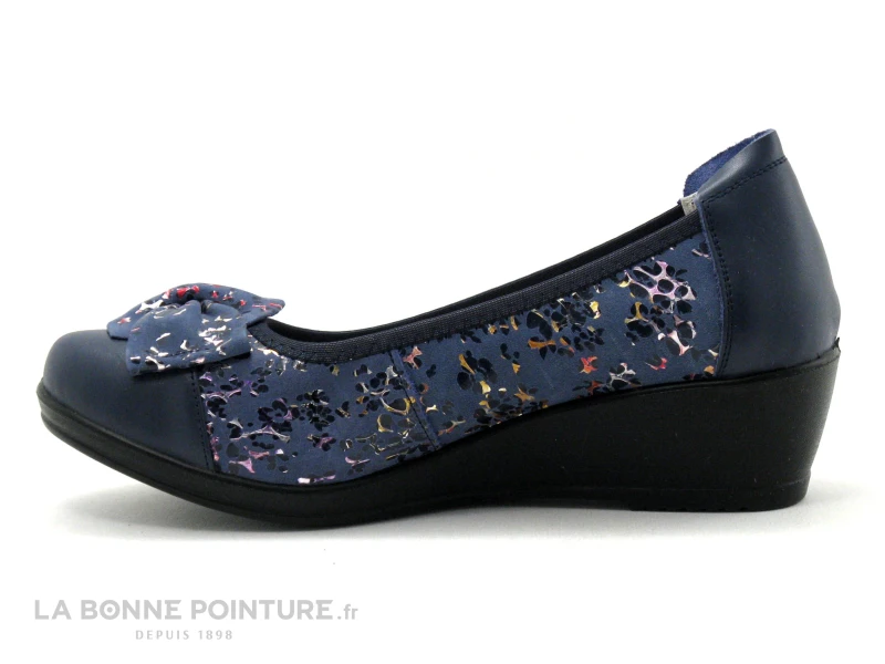 Inea SURI Cherry Marine - Escarpin Confort Bleu Marine - Talon Compense 3 Inea SURI Cherry Marine - Escarpin Confort Bleu Marine - Talon Compense – Image 3