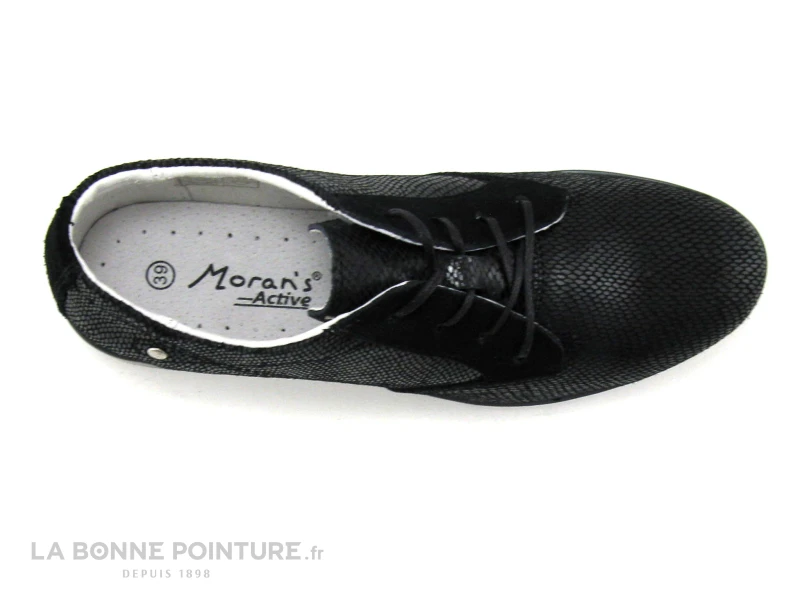Morans WIGO Noir - Chaussure Derby Confort Femme 6 Morans WIGO Noir - Chaussure Derby Confort Femme – Image 6