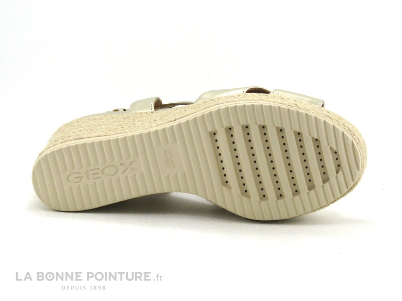 Geox D35GVC PONZA - Sandale Talon Haut Compense - Or Metal 7 Geox D35GVC PONZA - Sandale Talon Haut Compense - Or Metal – Image 7