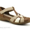 Remonte R7601-24 Marron - Beige - Sandale Bout Ferme - Femme