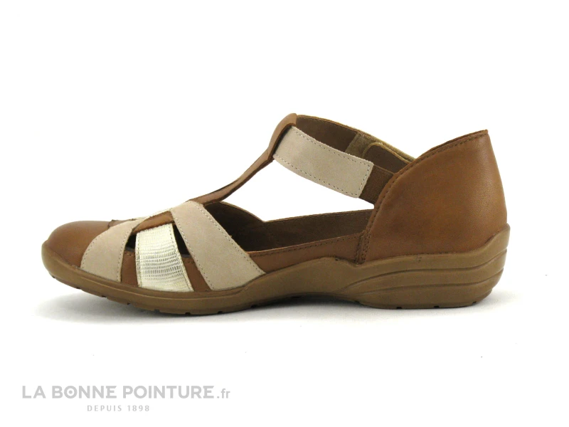 Remonte R7601-24 Marron - Beige - Sandale Bout Ferme - Femme 3 Remonte R7601-24 Marron - Beige - Sandale Bout Ferme - Femme – Image 3