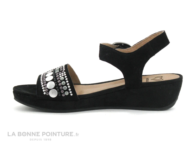 MamZelle LIVET Velours Noir - CS52R04 - Nu-pieds Femme 3 MamZelle LIVET Velours Noir - CS52R04 - Nu-pieds Femme – Image 3