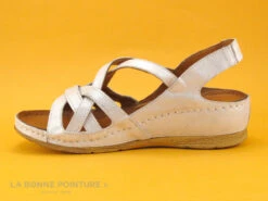 Karyoka PANA Champagne - Sandale Femme Beige - Talon Compense -Femelle Chaussure Boutique cd24607c73b9e66c561f35ea11d5d5ef img 9295.jpg 170725