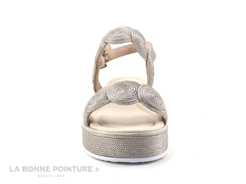 Marco Tozzi 2-28760-28 Rose Metallic - Cercles - Sandale Compensee 2 Marco Tozzi 2-28760-28 Rose Metallic - Cercles - Sandale Compensee – Image 2