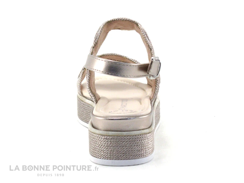 Marco Tozzi 2-28760-28 Rose Metallic - Cercles - Sandale Compensee 4 Marco Tozzi 2-28760-28 Rose Metallic - Cercles - Sandale Compensee – Image 4