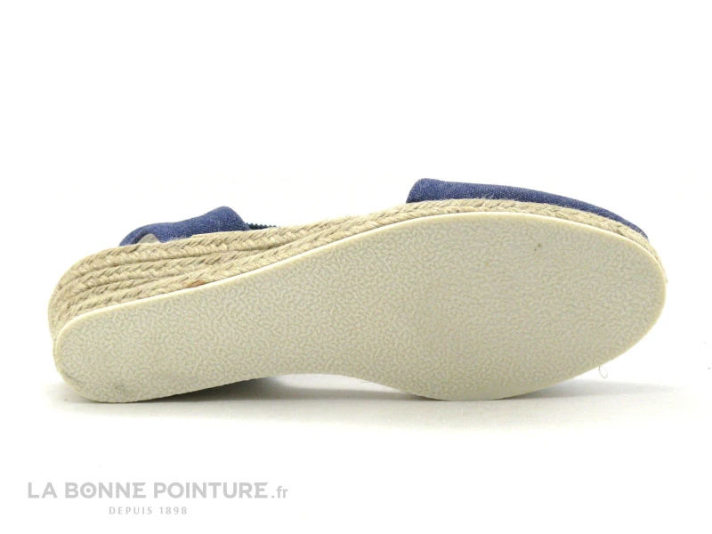Ludiher 365 Marino - Espadrille Talon Compense - Toile Bleue 3 Ludiher 365 Marino - Espadrille Talon Compense - Toile Bleue – Image 3