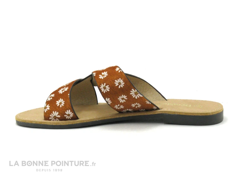 Dees Shoes MIAJA Orange - Fleurs - Mule Plate Femme 2 Dees Shoes MIAJA Orange - Fleurs - Mule Plate Femme – Image 2